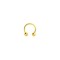 9ct Yellow 11mm Circular Barbell (Eyebrow & Nipple)