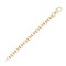9ct Yellow Gold Plain & Patterned Cast Belcher Bracelet