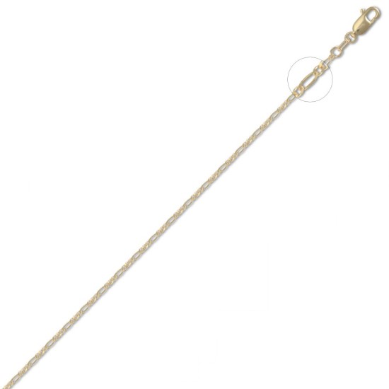 9ct Yellow Gold Figaro Chain