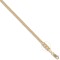 9ct Yellow Gold Diamond Cut Curb 2mm Gauge Pendant Chain