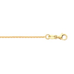 9ct Yellow Gold Concertina Trace 1.2mm Gauge Pendant Chain