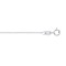 9ct White Gold Diamond Cut Trace 1.0mm Chain