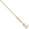 18ct Yellow Gold Curb 1mm Gauge Pendant Chain