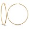 9ct yellow gold 2mm polished elegant creole Hoop Earrings