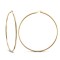 9ct yellow gold 2mm polished round-tube creole Hoop Earrings