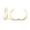 9ct yellow gold plain hinged Sleeper Earrings