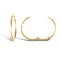 9ct yellow gold Diamond Cut hinged Sleeper Earrings