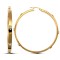 9ct yellow gold CZ set Hoop Earrings
