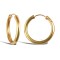 9ct yellow gold plain polished Hoop Earrings