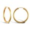 9ct yellow gold plain polished Hoop Earrings
