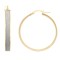9ct Yellow Gold 25mm Moon Dust hoop Earrings