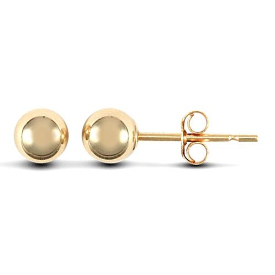 9ct yellow gold 4mm ball Stud Earrings