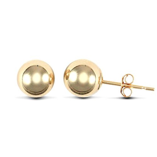 9ct yellow gold 6mm ball Stud Earrings