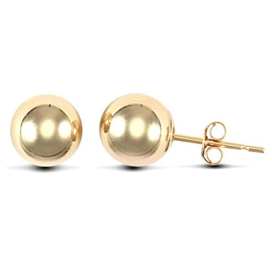 9ct yellow gold 7mm ball Stud Earrings