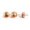 9ct rose gold polished 5mm ball stud earrings
