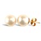 9ct yellow gold 9-9.5mm pearl stud earrings