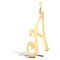 9ct Yellow Gold Polished Script Initial Pendant