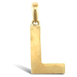 9ct Yellow Gold Plain Initial Pendant