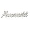 9ct White Gold Personalised Nameplate