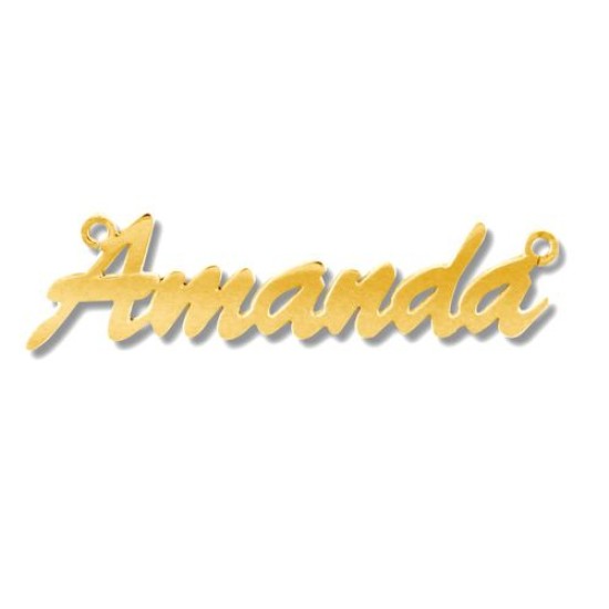 9ct Yellow Gold Personalised Nameplate