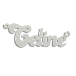 9ct White Gold Personalised Nameplate