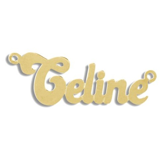 9ct Yellow Gold Personalised Nameplate