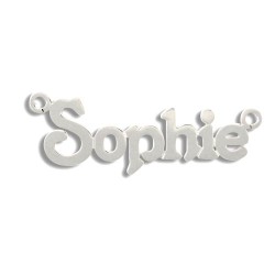9ct White Gold Personalised Nameplate