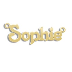 9ct Yellow Gold Personalised Nameplate
