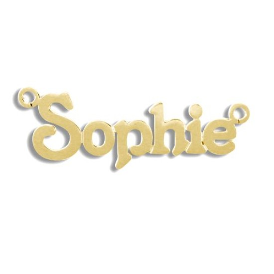 9ct Yellow Gold Personalised Nameplate