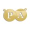 9ct Yellow Gold Personalised Initial Discs