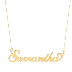 9ct Yellow Gold Personalised Nameplate