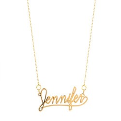 9ct Yellow Gold Personalised Nameplate