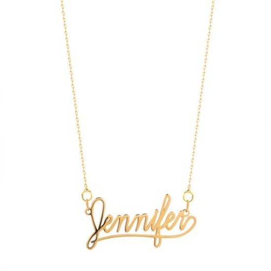 9ct Yellow Gold Personalised Nameplate