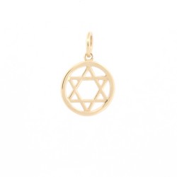 9ct Yellow Gold Star Of David Pendant