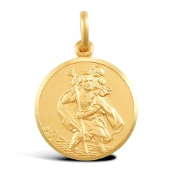 9ct Yellow Gold St Christopher Pendant