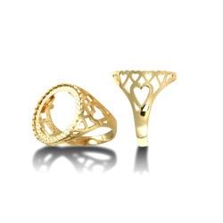 9ct Yellow Gold Tenth Kruger Ring