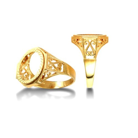 9ct Yellow Gold Tenth Kruger Ring