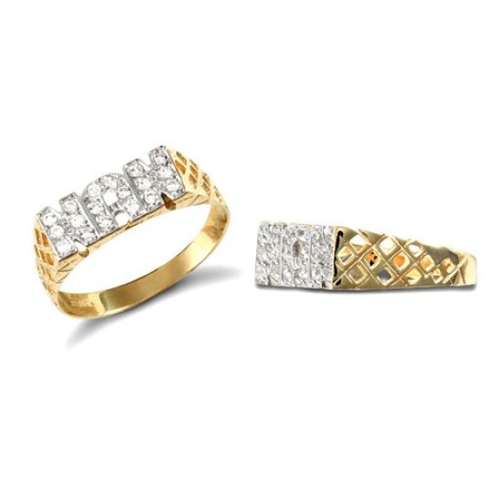 9ct Yellow CZ 'Nan' Ring