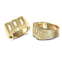 9ct Yellow 'Dad' Ring