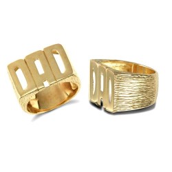 9ct Yellow 'Dad' Ring