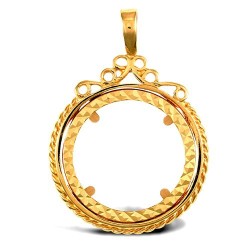 9ct Yellow Gold Full Sovereign Pendant