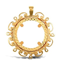 9ct Yellow Gold Full Sovereign Pendant