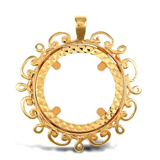 9ct Yellow Gold Full Sovereign Pendant