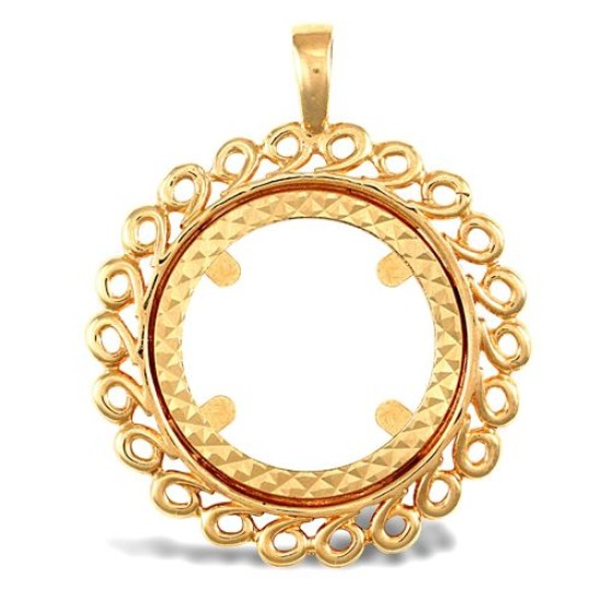 9ct Yellow Gold Full Sovereign Pendant