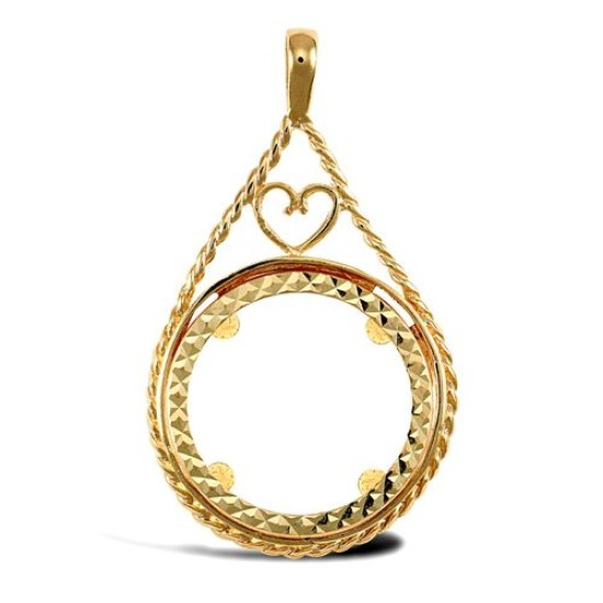 9ct Yellow Gold Full Sovereign Pendant