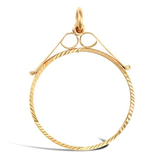 9ct Yellow Gold Half Sovereign Pendant