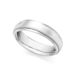 Platinum Fancy 7mm Wedding Band