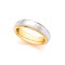 18ct Yellow and White Fancy 8mm Wedding Band