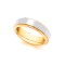 9ct Yellow and White Fancy 5mm Wedding Band