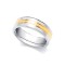 18ct White and Yellow Fancy 7mm Wedding Band